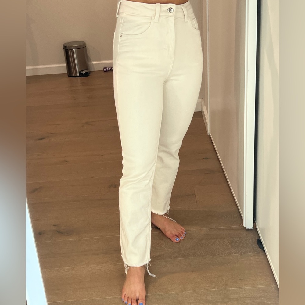 Zara cream pants sz 0